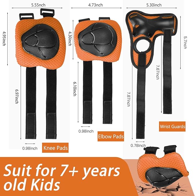 Kids Bike Helmet Set Adjustable Helmet for Ages 3-15 Kids Toddler Boys Girls Youth, Multi-Sport Bicycle Skateboarding Football Rollerskating Scooter Rollerblade Balance Bike Helmets