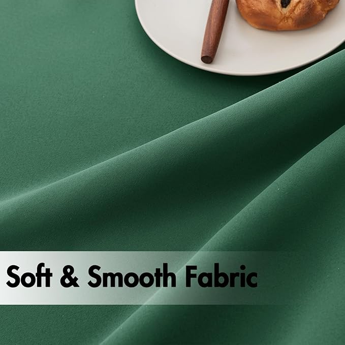 ANRODUO Back Tab Blackout Curtains for Bedroom Living Room, Rod Pocket Pinch Pleated Thermal Insulated Room Darkening Curtains 63 Inches Long 2 Panels, Hunter Green, 42 x 63 Inch