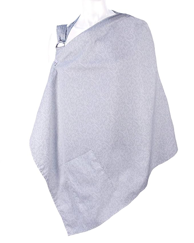 LK Baby Nursing Cover for Breastfeeding Privacy EXTRA WIDE for Full Coverage - Breathable 100% Cotton, Stylish and - AZO Free