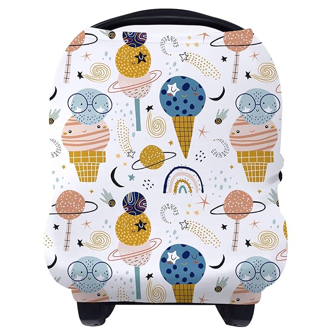 Yoofoss Nursing Cover Breastfeeding Scarf - Baby Car Seat Covers, Infant Stroller Cover, Carseat Canopy for Girls and Boys