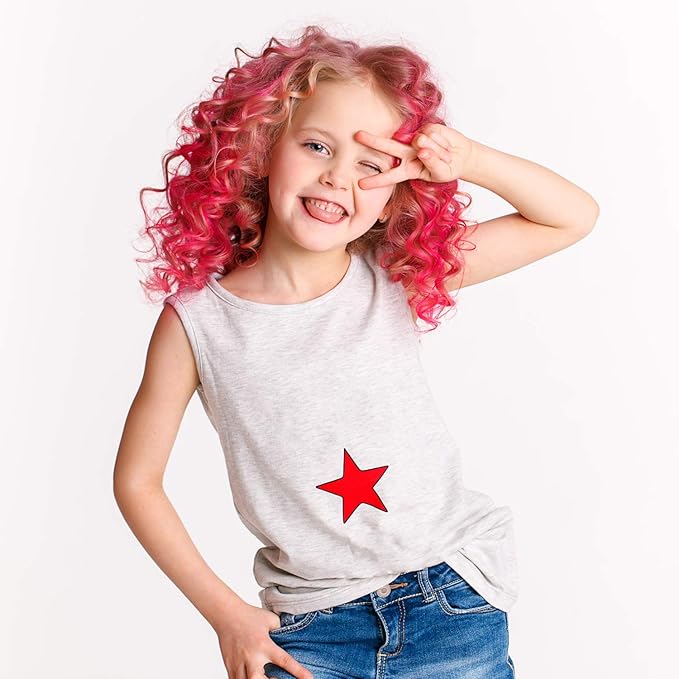 Desire Deluxe Hair Chalk for Girls Makeup Kit of 10 Temporary Colour Pens Gifts, Great Toy for Kids Age 5 6 7 8 9 10 11 12 13 Years Old, "Blue,Green,Grey,Pink,Purple