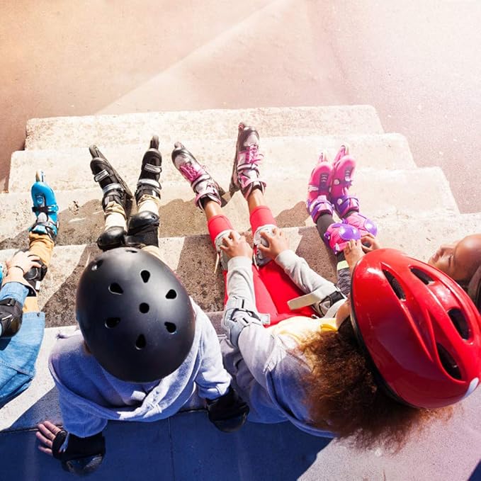 XJD Kids Bike Helmet,Multi-Sport Protective Gear Set for 3-5-8-14 Years Boys Girls with Knee and Elbow Pads Wrist Guards fit Roller Skates,Cycling,Skateboarding,Skating Scooter