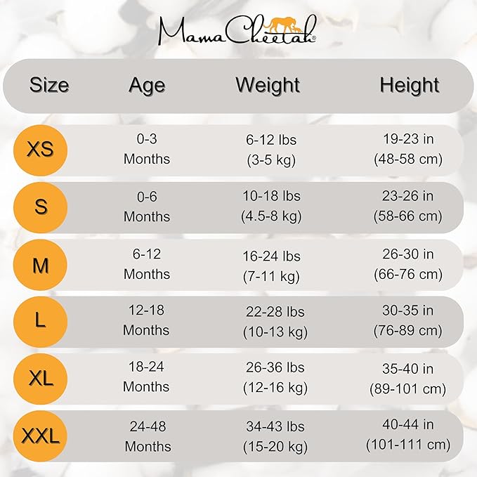 Mama Cheetah Baby Sleep Sack 0.5 TOG, Organic Cotton Baby Wearable Blanket with Two-Way Zipper, Swaddle Transition Baby Sleeping Bag for Newborn Infant Toddler Boy Girl, 12-18 Month