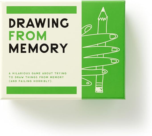 Brass Monkey Drawing from Memory - Social Party Game with 300+ Game Card Prompts for Drawing from Memory