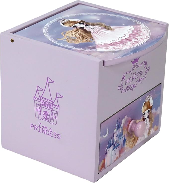 Girl Jewelry Box purple Tabletop Storage Box Little girl birthday christmas Gift kids jewelry box Organizer