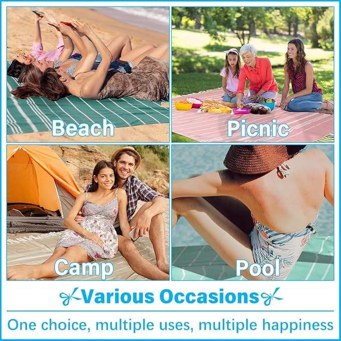 Oversized Turkish Beach Towel Blanket XXL Cotton Sandproof Towels Boho Woven Extra Large Big Sand Free Giant Throw Thick Blankets Huge Quilt XL Picnic Camping Necessities Cloud For Adult Gifts