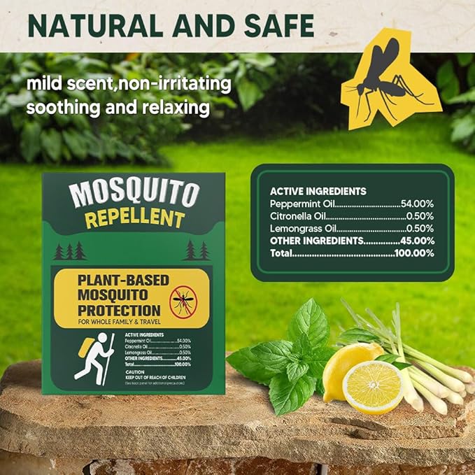 Mosquito Repellent, Mosquito Repellant Indoor, Mosquito Repellent Outdoor Patio, Mosquitoes Deterrent for Yard/Travel/Camping/Hiking, Keep Mosquito Away-24Pcs