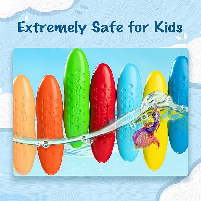 YPLUS Peanut Crayons for Kids, 24 Colors Washable Toddler Crayons, Non-Toxic Baby Crayons for ages 2-4, 1-3, 4-8, Coloring Art Supplies