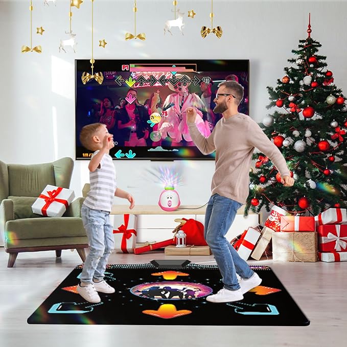 Dance Mat for Kids and Adults,Electronic Dance Mats for TV,Musical Dance Game Mat for Girls Boys with AR Camera,Birthday/Christmas Day Gifts for Kids Adults