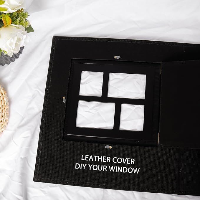 RECUTMS Photo Album 4x6 1000 Pockets Photos, Extra Large Capacity Family Wedding Picture Albums Holds 1000 Horizontal and Vertical Photos (Brown)