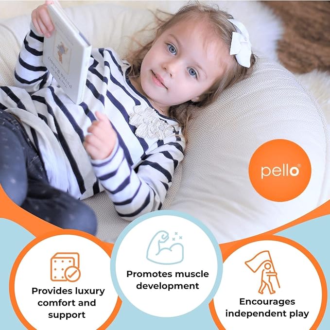Pello Multi-use Luxe Baby, Floor Cushion/Play Mat/Lounger (Tommy)