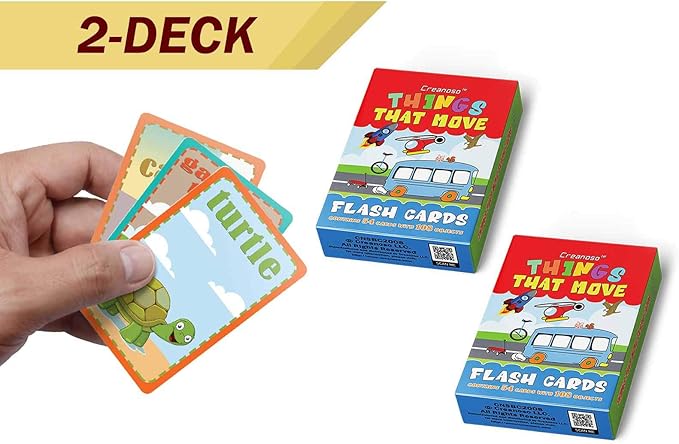 Creanoso US Schools and Learning Flash Cards Series (2-Deck)