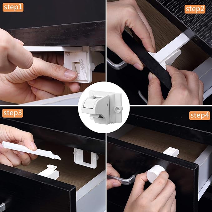 Vmaisi Baby Proofing Magnetic Cabinet Locks (15 Locks and 2 Keys)