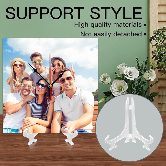 Custom Clocks for Walls Personalized Clocks with Photo Text Logo Customize Gifts for Kitchen Bathroom Home Creative