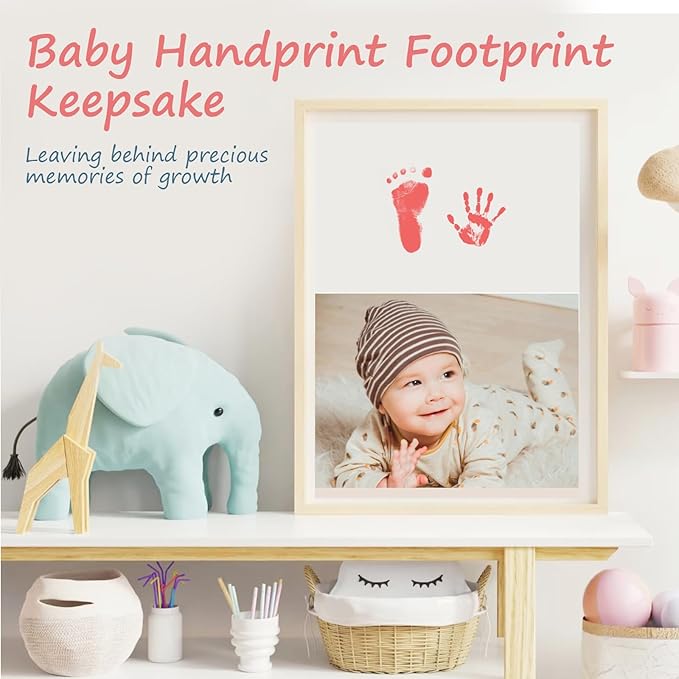 Inkless Baby Hand and Footprint Kit,Clean Touch Ink Pad for Baby Footprint Kit,No Mess Dog Paw Print Kit,DIY Footprint Ink for Baby Keepsake Gifts for Boys and Girls