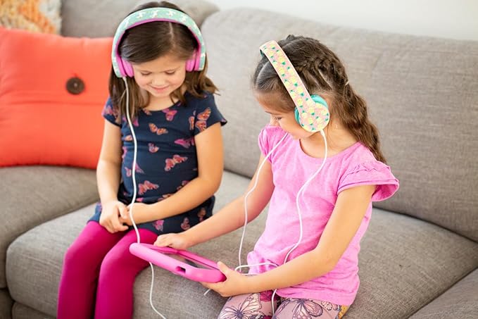 Snug Play+ Kids Headphones – Volume Limited 93dB for Safe Listening – Foldable, Durable Headphones for Toddlers, Boys & Girls – Tangle-Free Cord – Ideal for Travel, School, Tablets - Robots