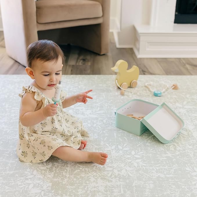 Baby Play Mats for Floor - Eden (4x6ft) - Premium EVA Foam Play Mat for Babies & Toddlers - Perfect for Tummy Time, Crawling, Playroom - Stylish & Comfortable Kids Play Mat