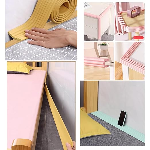 Bunk Bed Ladder Pads,Self-Adhesive Bunk Bed Ladder Cover Foam Padding,Traction Treads for Stair Steps,Soft Extra-Wide Edge Protector,Furniture 6.5 Ft Light Green