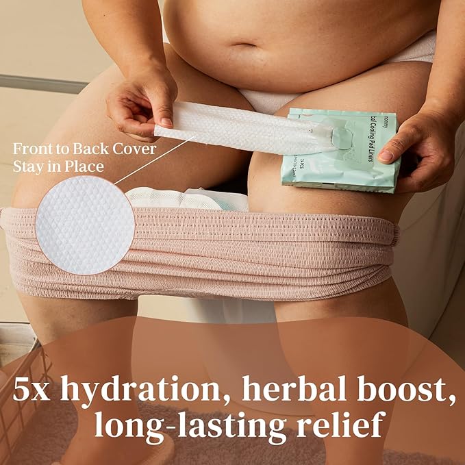 Postpartum Recovery Essentials Kit for Women, Labor & Delivery Postpartum Care, Peri Bottle, Cooling Spray, Disposable Postpartum Underwears, Postpartum Pads, Hot&Cold Packs, Soothing Liners