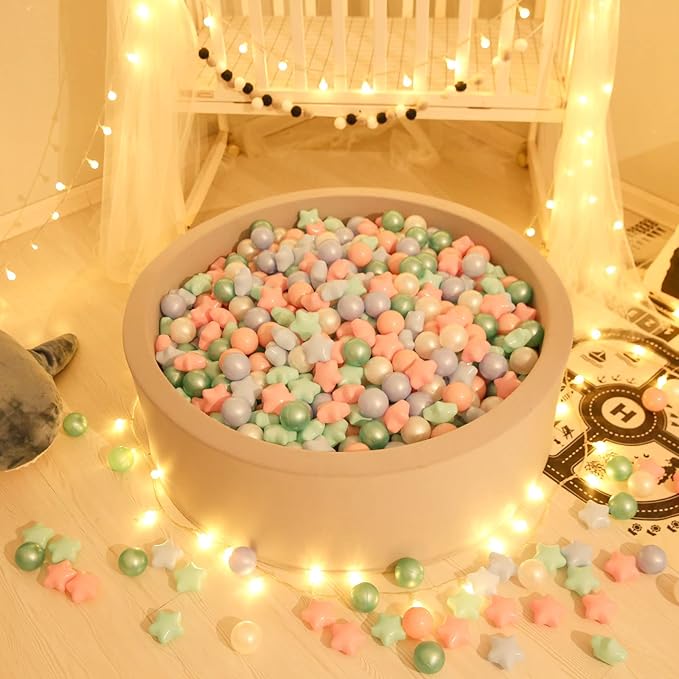 GOGOSO 100 Non-Toxic Play Balls for Kids - Soft, Crush-Proof, and BPA-Free Pit Balls in Fun Colors for Indoor/Outdoor Playtime