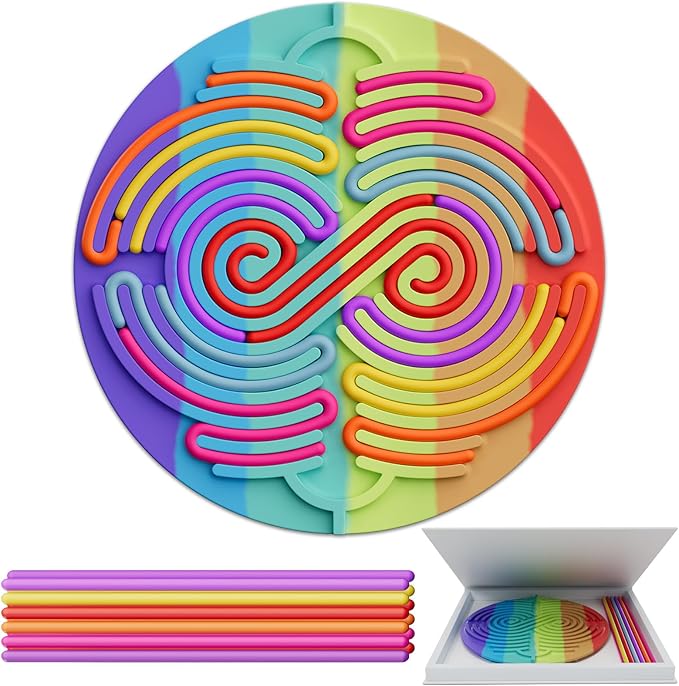 Sensory Activity Board for Kids Toddler Boys , Sensory Fidget Toys for Stress Anxiety Autistic ADHD, Calm Down Travel Airplane Essentials Toys for 3+ Year Old, Stuffers Gifts for Teen Girl