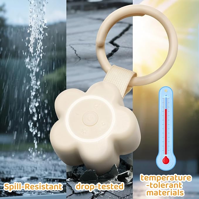 2025 Mom's Choice Awards | Portable White Noise Sound Machine Baby | 25 Soothing Sounds | Rechargeable Travel Sound Machine Baby with Night Light | Newborn Essentials | Nursery, Home, Sleep Aid