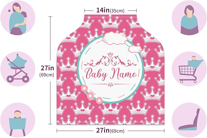 Baby Car Seat Stroller Cover Nursing Cover New Mom Breastfeeding Scarf Soft Stretchy Infant Carrier Cover Car Canopy Coverage