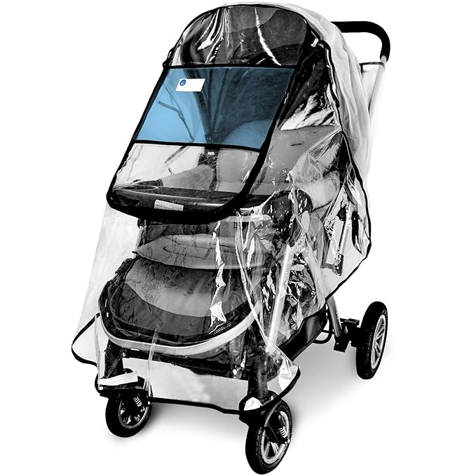 Stroller Rain Cover,Universal Stroller Accessory,Waterproof, Windproof Protection,Protect from Dust Snow,Baby Travel Weather Shield