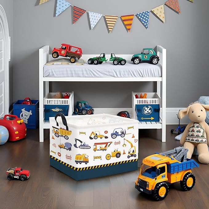 HIYAGON Rectangular Car Basket Kids Baby Storage Basket Toy Storage Bin Organizer Box Car Room Decor(Vehicle)