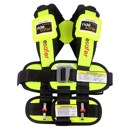 Large Yellow, Lightweight, Compact, Portable Car Seat - Perfect for Travel and Everyday Child Safety