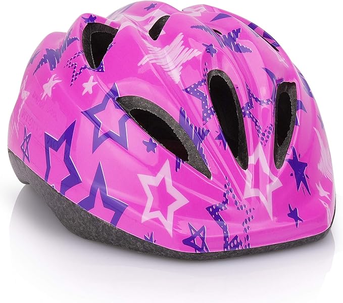 Kid Bicycle Helmets, LX LERMX Kids Bike Helmet Ages 3-5/5-14 Adjustable from Toddler to Youth Size, Durable Kids Bike Helmet with Fun Designs for Boys and Girls