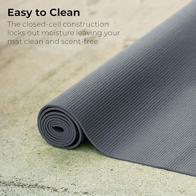 Hello Fit 10-Pack Yoga Mat, 68" x 24" Non Slip Exercise Mat, 4mm Thick Gym Mat for Fitness and Stretching, Bulk Non Toxic Yoga Mats for Schools and Studios