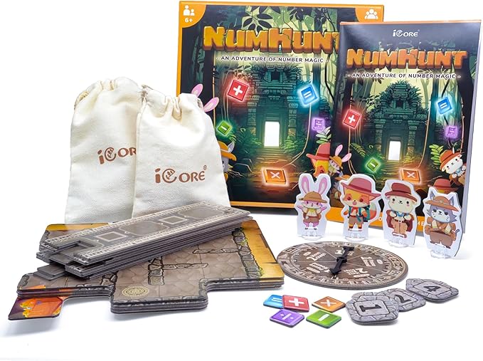 iCore Math Games for Kids, Adults Stress Relief ADHD Math Toys, Smart Learning, Multiplication, Division, Addition, and Subtraction.