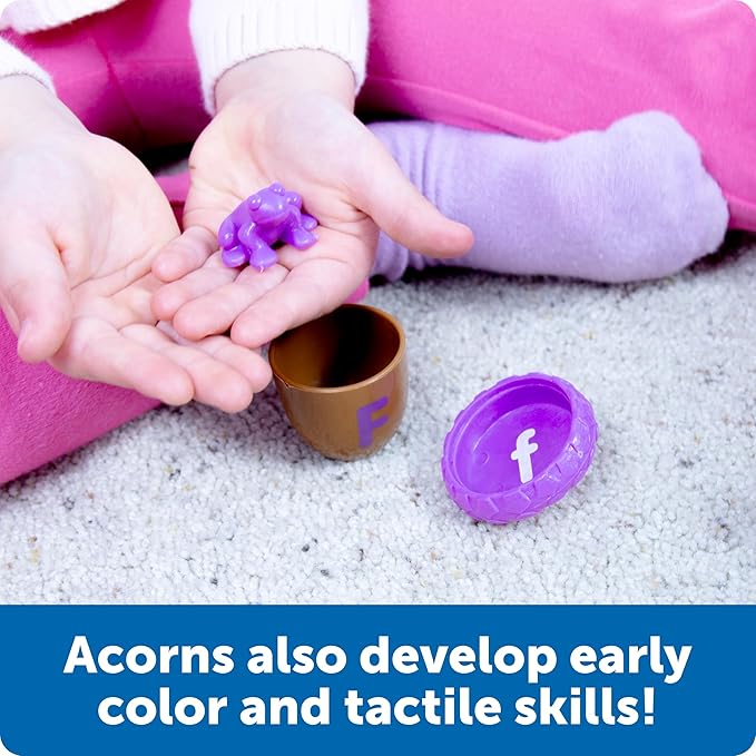 Learning Resources Alphabet Acorns Activity Set, Develops Letter Recognition, Educational Toys for Toddlers, Homeschool, Visual & Tactile Learning Toy, 78 Pieces, Ages 3+