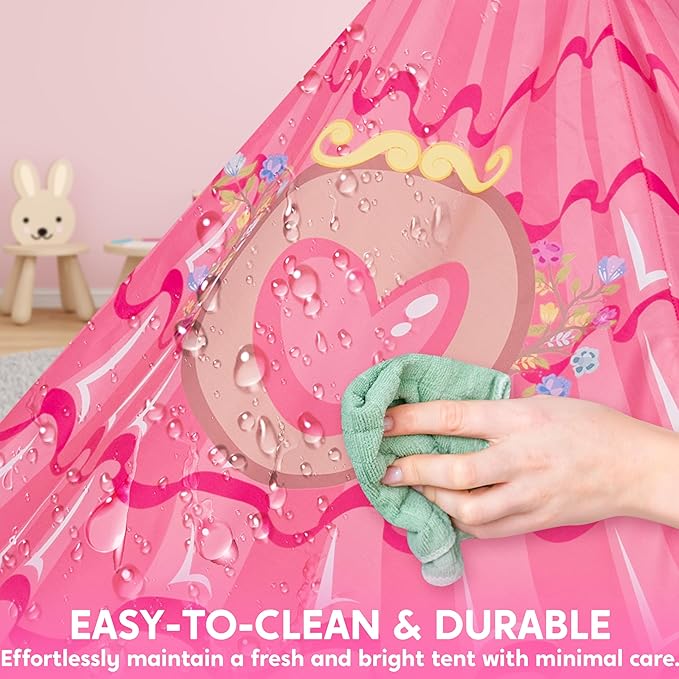 JOYIN Princess Tent Girls Large Playhouse Kids Castle Play Tent for Children, Pop Up Play House for Toddlers Indoor and Outdoor Games