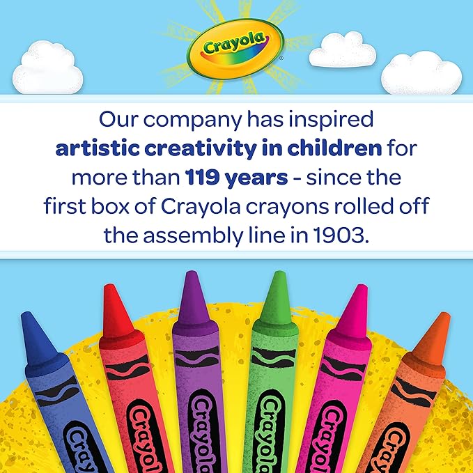 Crayola Large Egg Crayons (12ct), Jumbo Washable Crayons for Toddlers, Preschool Art Supplies for Toddlers, Classroom Must Have, Ages 1+