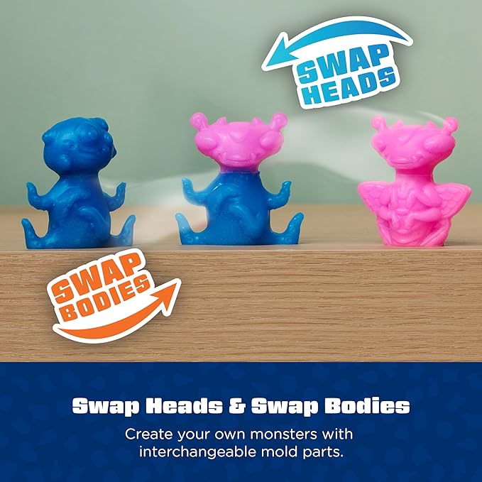 Elmer’s Squishies Mix and Match DIY Squishy Toys Kids Crafts Creates 2 Mix and Match Characters 12 Piece Kit