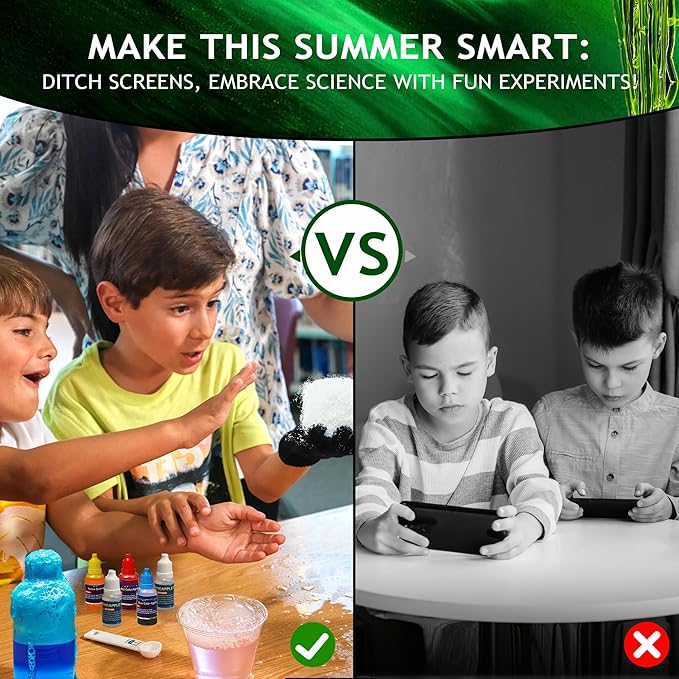 Japace 100+ Experiments Science Kit for Kids, Cool Boy Christmas Birthday Gift Ideas, Chemistry and Physics Set STEM Toys for Boys Girls