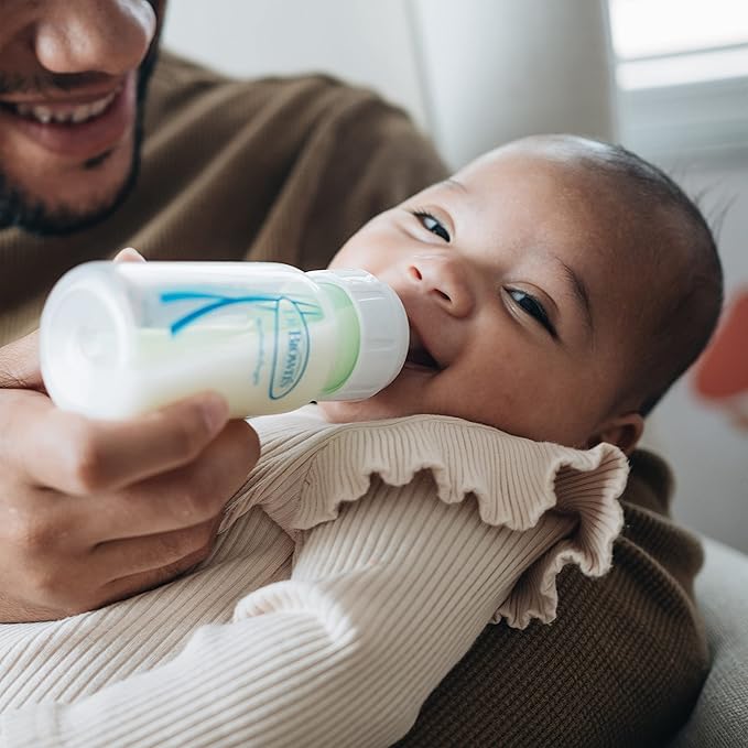 Dr. Brown's Natural Flow Anti-Colic Options+ Narrow Baby Bottle Gift Set with Advantage Pacifier, and Bottle Travel Caps