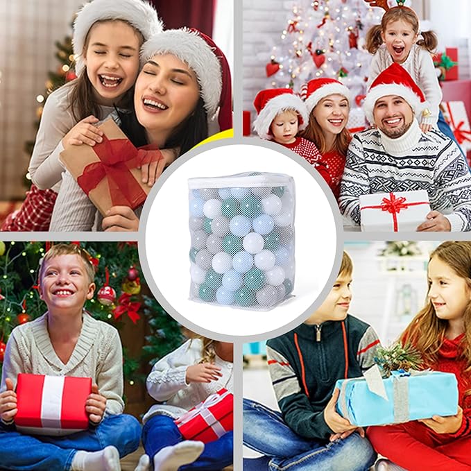 GOGOSO Ball Pits Balls for Toddlers Pack of 50 100 200 Plastics Shape Ball Non-Phthalate Non-BPA Non-Toxic 2.2-Inch Crush Proof Play Balls