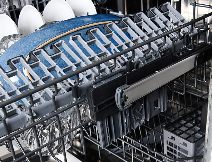 Kenmore Elite 24" Built-In Dishwasher - UltraWash Plus, TurboDry, QuietWash, SmartWash, TurboFlex Third Rack & Reach-Thru Handle - 15 Place Settings - 42 DBA - ENERGY STAR Certified - Black