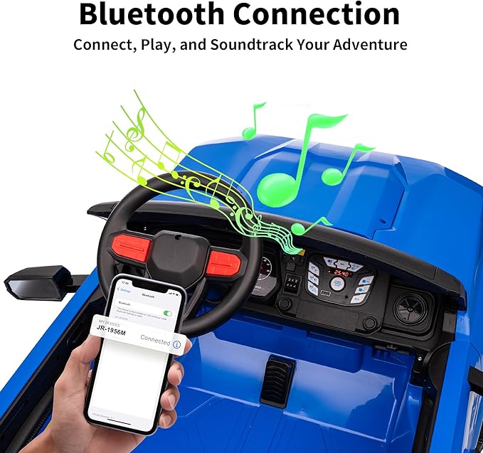 24V 10Ah Ride on Toy for Big Kids, 4x4 2 Seater Electric Kids SUV Car to Drive with Remote Control, 4x200W Motors - Blue