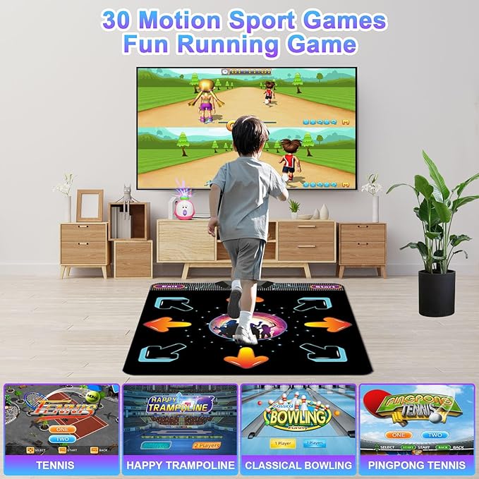 Dance Mat for Kids and Adults,Electronic Dance Mats for TV,Musical Dance Game Mat for Girls Boys with AR Camera,Birthday/Christmas Day Gifts for Kids Adults