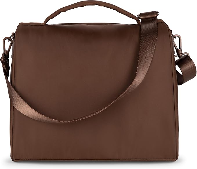 JuJuBe Insulated Bottle Bag, Breastmilk Storage Bag for Baby Bottles, Travel Insulated Lunch or Cooler with Handle, Waterproof Lining for Nursing, Milk, Food, Baby Formula, Snacks, Daycare, Espresso