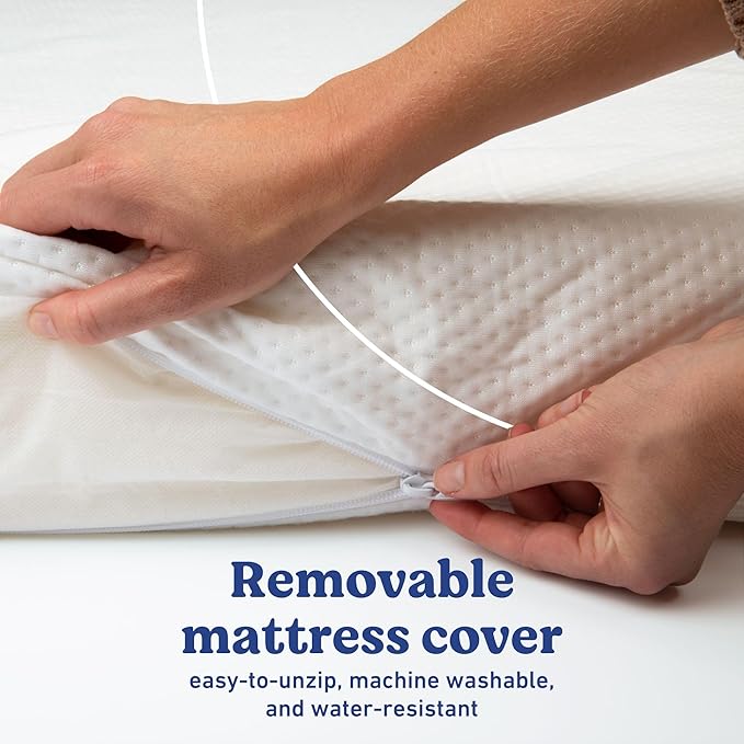 Graco Premium Crib & Toddler Mattress – GREENGUARD Gold Certified, CertiPUR-US Certified Foam, Machine Washable Cover with 100% Waterproof Surface, Fits Standard Full Size Baby Crib and Toddler Bed