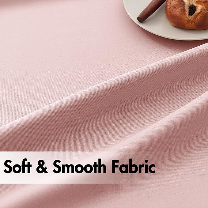 ANRODUO Light Pink Blackout Curtains for Girls Bedroom Living Room 84 Inches Long 2 Panels, Back Tab Rod Pocket Pinch Pleated Thermal Insulated Room Darkening Curtains, 42 x 84 Inch