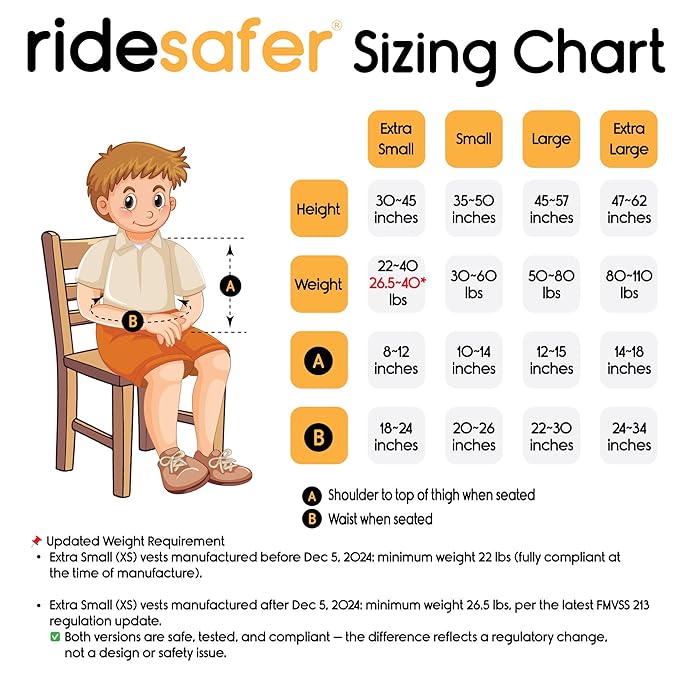 Large Black, Lightweight, Compact, Portable Car Seat - Perfect for Travel and Everyday Child Safety