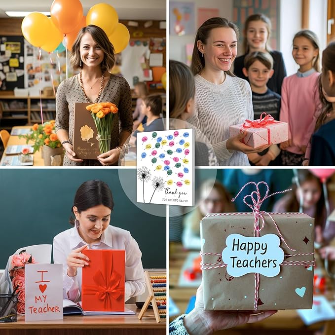 Thank You Gift For Teachers, For Female Teachers, Creative Fingerprint Art Decoration, Thank You Gift For Kindergarten, Elementary School And Junior High School, Suitable For Desktop Ornaments