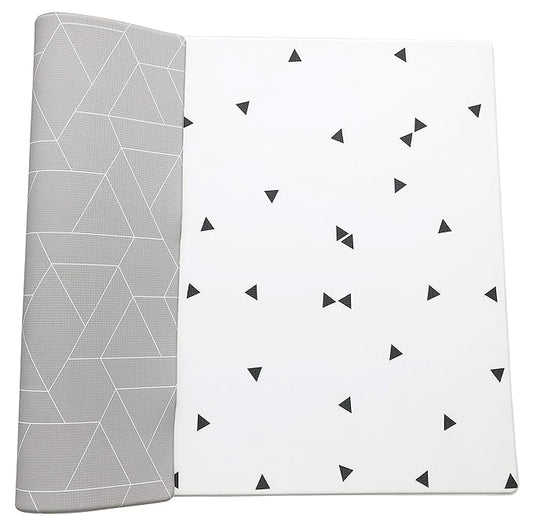 LITTLE Bot Ofie Mat, Soft Reversible Foam Baby Play Floor mat, Waterproof, 6.5 ft x 4.5 ft, Durable and Non-Toxic (Zen line, Large)