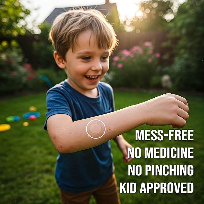quitch Bug Bite Itch Relief Patch FSA Eligible, Summer Travel Essentials for Kids, Mosquito Bug Bite Thing Alternative, Summer Camp Essentials Itch Relief, Baby hydrocortisone Cream Alternative